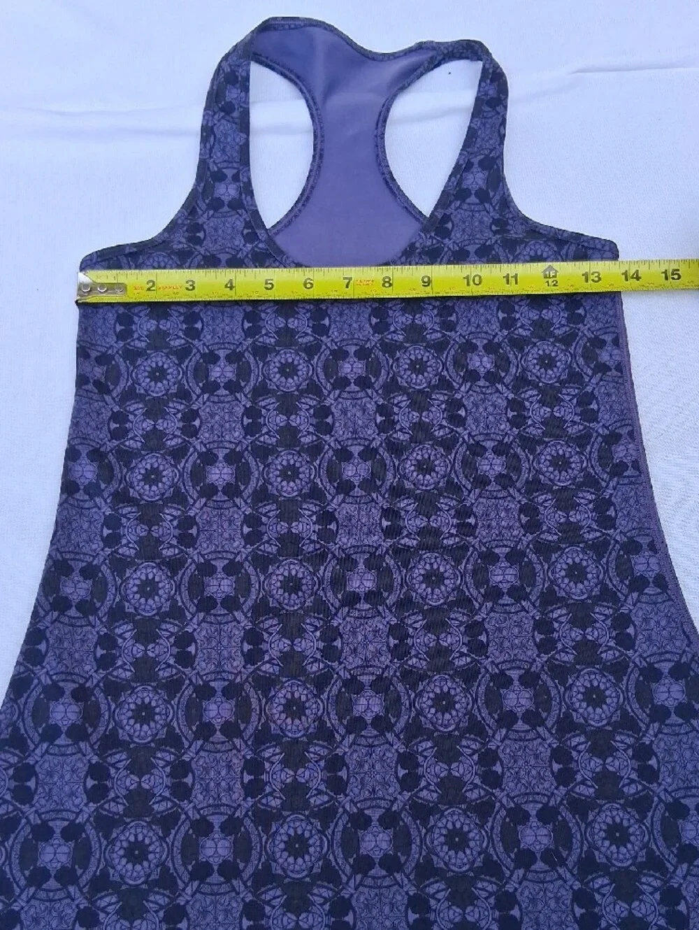lululemon athletica Charcoal‎ Patterned Racerback Tank